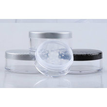 30g claro ronda de plástico jarra de maquillaje con rotación Sifter (PPC-LPJ-007)